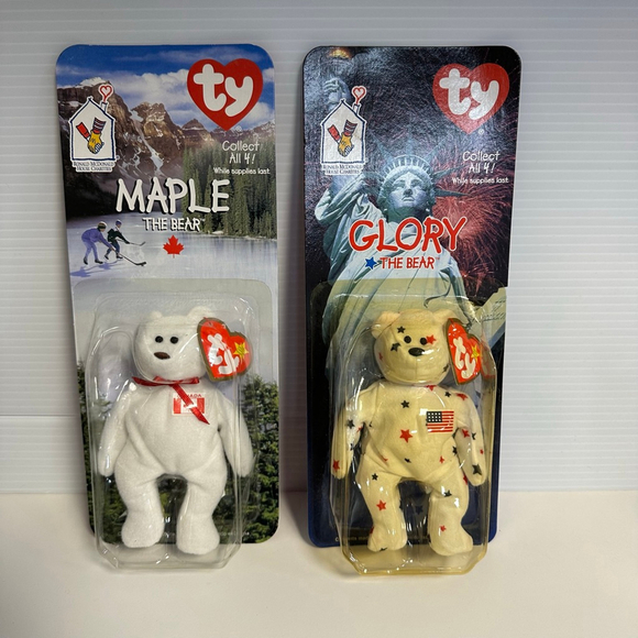 Ty Beanie Baby Maple Glory 1999 McDonald’s Collectable New in packaging Vintage - Picture 1 of 6